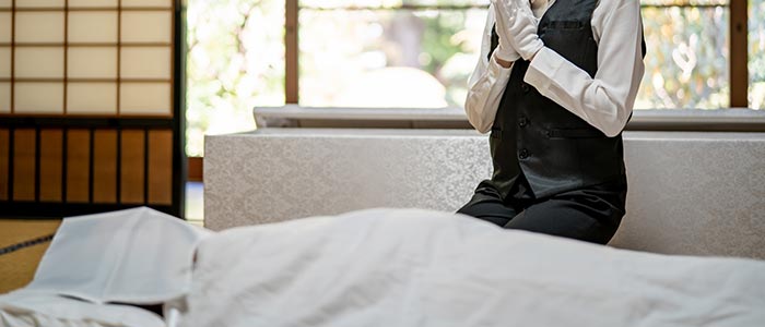 ご遺体安置の様子